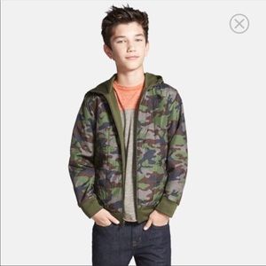The North Face Camo Quilted Hooded Jacket